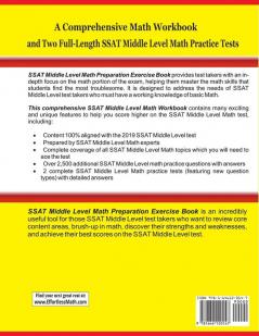 SSAT Middle Level Math Preparation Exercise Book: A Comprehensive Math Workbook and Two Full-Length SSAT Middle Level Math Practice Tests