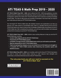 ATI TEAS 6 Math Prep 2019 - 2020: Step-By-Step ATI TEAS 6 Math Study Guide