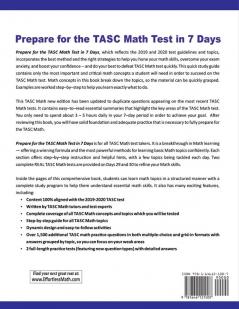 Prepare for the TASC Math Test in 7 Days: A Quick Study Guide with Two Full-Length TASC Math Practice Tests