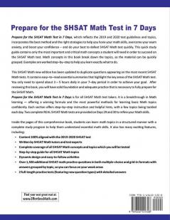 Prepare for the SHSAT Math Test in 7 Days: A Quick Study Guide with Two Full-Length SHSAT Math Practice Tests