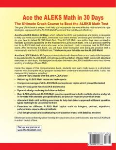 Ace the ALEKS Math in 30 Days: The Ultimate Crash Course to Beat the ALEKS Math Test