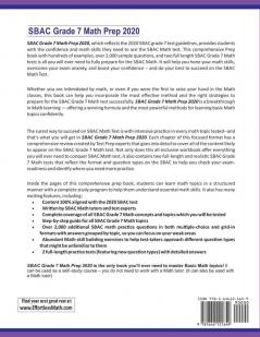 SBAC Grade 7 Math Prep 2020