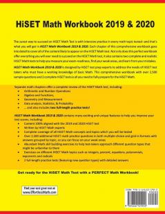 HiSET Math Workbook 2019 & 2020: Extra Practice for an Excellent Score + 2 Full Length HiSET Math Practice Tests