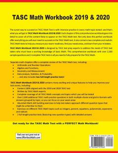 TASC Math Workbook 2019 & 2020: Extra Practice for an Excellent Score + 2 Full Length TASC Math Practice Tests