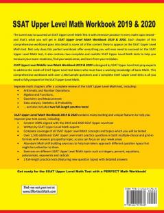 SSAT Upper Level Math Workbook 2019 & 2020: Extra Practice for an Excellent Score + 2 Full Length SSAT Upper Level Math Practice Tests