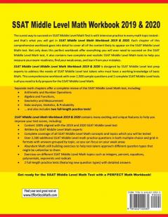 SSAT Middle Level Math Workbook 2019-2020: Extra Practice for an Excellent Score + 2 Full Length SSAT Middle Level Math Practice Tests