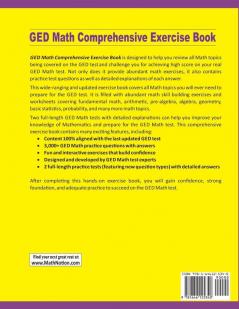 GED Math Comprehensive Exercise Book: Abundant Math Skill Building Exercises