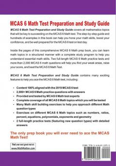 MCAS 6 Math Test Preparation and Study Guide: The Most Comprehensive Prep Book with Two Full-Length MCAS Math Tests