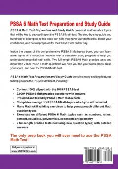 PSSA 6 Math Test Preparation and Study Guide: The Most Comprehensive Prep Book with Two Full-Length PSSA Math Tests