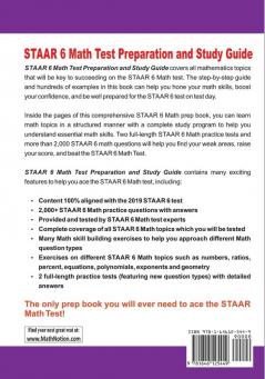 STAAR 6 Math Test Preparation and Study Guide: The Most Comprehensive Prep Book with Two Full-Length STAAR Math Tests