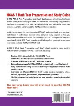 MCAS 7 Math Test Preparation and Study Guide: The Most Comprehensive Prep Book with Two Full-Length MCAS Math Tests