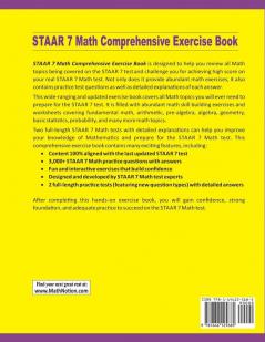 STAAR 7 Math Comprehensive Exercise Book: STAAR 7 Math Comprehensive Exercise Book