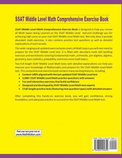 SSAT Middle Level Math Comprehensive Exercise Book: Abundant Math Skill Building Exercises