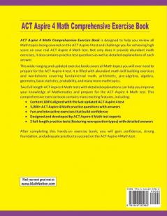 ACT Aspire 4 Math Comprehensive Exercise Book: Abundant Math Skill Building Exercises