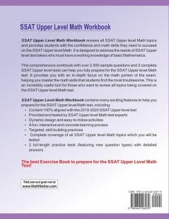 SSAT Upper Level Math Workbook: Exercises Activities and Two Full-Length SSAT Upper Level Math Practice Tests