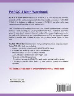 PARCC Math Workbook: 4th Grade Math Exercises Activities and Two Full-Length PARCC Math Practice Tests