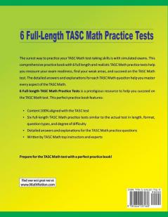 6 Full-Length TASC Math Practice Tests: Extra Test Prep to Help Ace the TASC Math Test