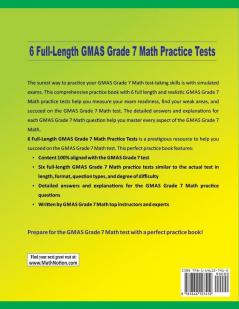 6 Full-Length Georgia Milestones Assessment System Grade 7 Math Practice Tests: Extra Test Prep to Help Ace the GMAS Grade 7 Math Test