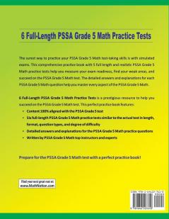 6 Full-Length PSSA Grade 5 Math Practice Tests: Extra Test Prep to Help Ace the PSSA Grade 5 Math Test