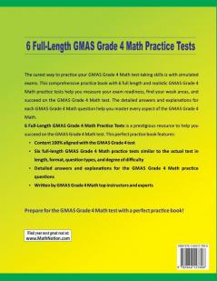 6 Full-Length Georgia Milestones Assessment System Grade 4 Math Practice Tests: Extra Test Prep to Help Ace the GMAS Grade 4 Math Test