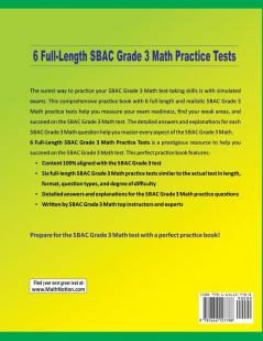 6 Full-Length SBAC Grade 3 Math Practice Tests: Extra Test Prep to Help Ace the SBAC Grade 3 Math Test