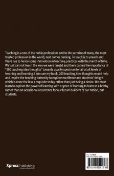 Thoughts Of Good Teaching Book Of Best Teachers