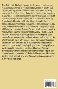 A Pocket Reference on Medical Abbreviations