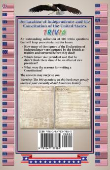 Declaration of Independence and the Constitution of the United States Trivia