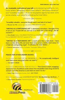 WRITING AS A PERFORMING ART