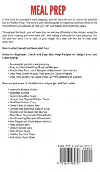 Meal Prep: Guide for Beginners Quick and Easy Meal Prep Recipes for Weight Loss and Clean Eating