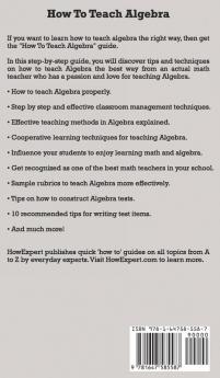 How To Teach Algebra: Your Step By Step Guide To Teaching Algebra