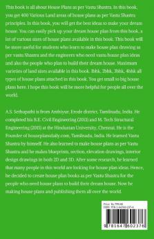 400 Various Land area of House Plans As Per Vastu Shastra