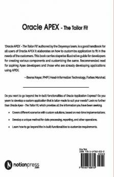 Oracle APEX The Tailor Fit