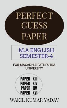 Perfect Guess Paper M.A English Semester-4