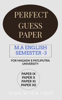 PERFECT GUESS PAPER M.A ENGLISH SEMESTER -3