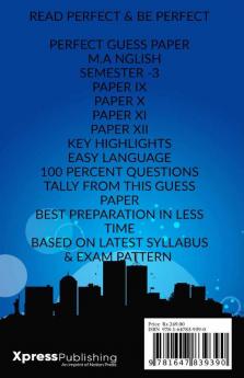 PERFECT GUESS PAPER M.A ENGLISH SEMESTER -3