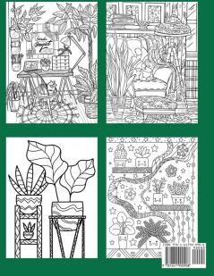 Houseplants Coloring Book