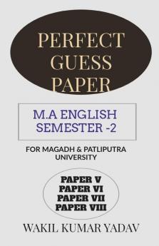 Perfect Guess Paper M.A English Semester -2
