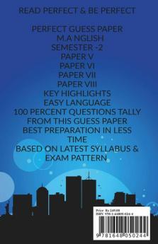 Perfect Guess Paper M.A English Semester -2