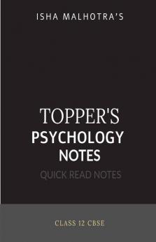 Toppers Psychology Notes Class 12
