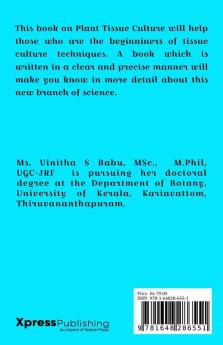 Plant Tissue Culture : An elementary approach