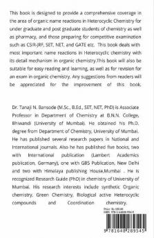 Name Reactions In Heterocyclic Chemistry