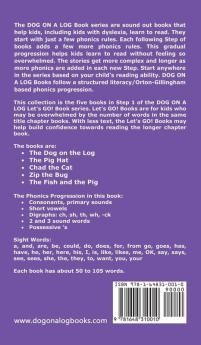 Five Let's GO! Books 1: Sound-Out Phonics Books Help Developing Readers including Students with Dyslexia Learn to Read (Step 1 in a Systematic ... (Dog on a Log Let's Go! Book Collection)