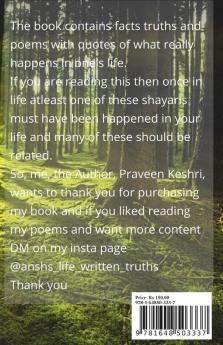 Ansh's Life Written Truths (Part-1)