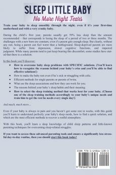 Sleep Little Baby No More Night Tears: You Don't Need to Look Like a Zombie. Discover Every Steps of The Proven No-Cry Solution and Feel Rested Energized and Ready to Take Over