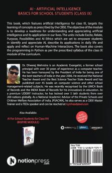 Ai - Artificial Intelligence Basics For School Students (Class Ix) As Per The Latest Cbse Curriculum (Code No. 417)