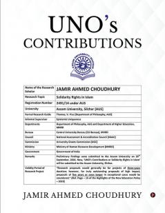 UNO’s Contributions : Solidarity Rights in Islam