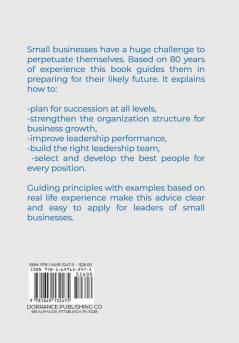 Pipeline to the Future: Succession and Performance Planning for Small Business