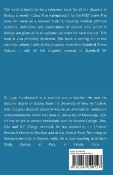 Neet Biology Handbook: Volume I (Class Xi Chapters)