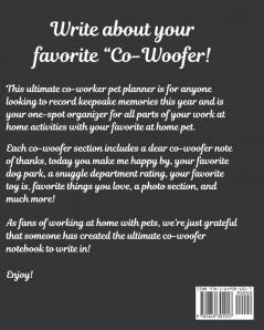 My Favorite Co-Woofer: : Furry Co-Worker - Pet Owners - For Work At Home - Canine - Belton - Mane - Dog Lovers - Barrel Chest - Brindle - Paw-sible